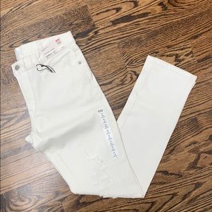 NWT Uniqlo Distressed White Men’s Jeans